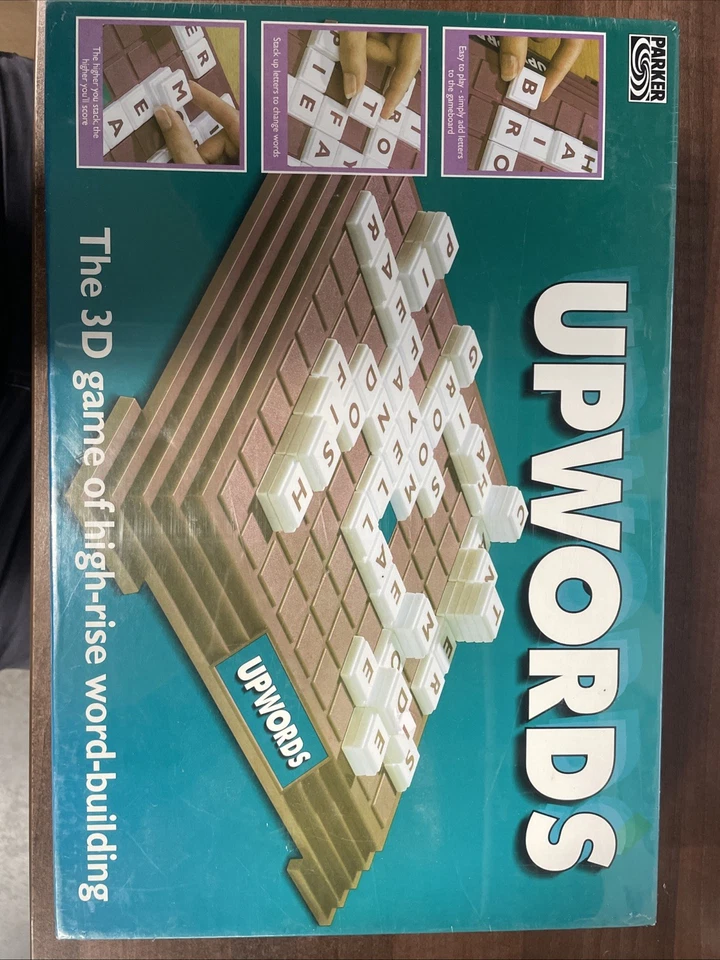 Upwords Parker 3d Word Building Game Complete 1996