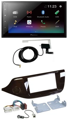 Pioneer DAB MP3 Bluetooth 2DIN USB Autoradio für Kia Ceed ab 12 glänzend - Bild 1 von 4