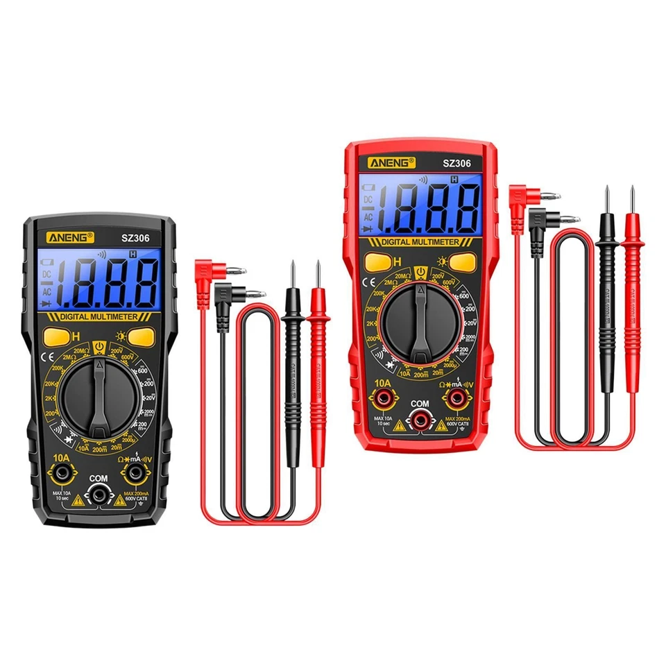 Multimètre électrique avec support, résistance à diode, testeur de courant - Photo 1/1