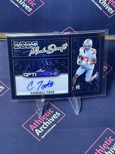 2025 Leaf Optichrome Carnell Tate 1/1 Autograph Ohio State Buckeyes - Bild 1 von 6