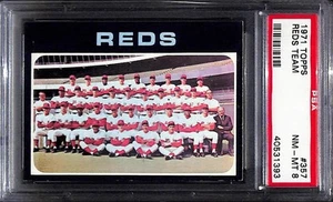1971 Topps #357 Squadra Rossa - Set Break! PSA 8 - Foto 1 di 2