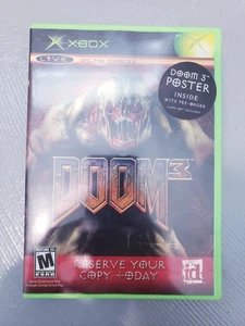RARO DOOM 3 Gateway From Hell PRE-ORDEN Xbox SOLO ESTUCHE Y PÓSTER - Imagen 1 de 5