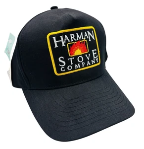 Cappello Berretto Baseball Uomo Harman Stove Company Nero Regolabile Snap Nissin Nuovo con etichette - Foto 1 di 7
