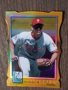 1998 Donruss Elite #81 SCOTT ROLEN Status 030/100 CLASSIC GOLD DIE-CUT!!! - Picture 1 of 2