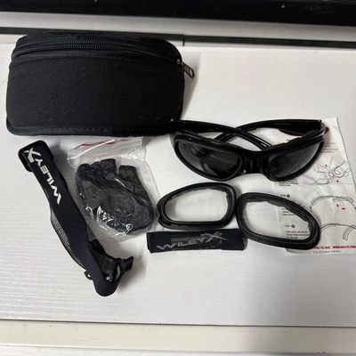 JUEGO DE GAFAS BALÍSTICAS CON LENTES TRANSPARENTES/OSCUROS WILEY X SG-1 IRROMPIBLES Foto 1 de 2