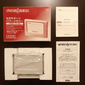Sega Saturn Power Memory With Box And Manual Index Sticker JPN Limited Edition R