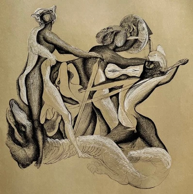 Mac Zimmermann Signierte Original Radierung - 75 Ex. - Cadmus´ Drachensaat - Bild 1 von 4