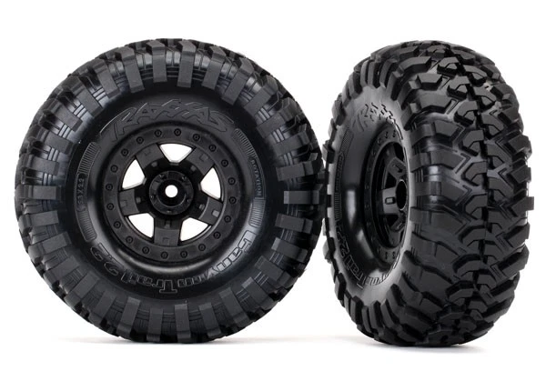 Traxxas 8181 Tires & Wheels Assembled Glued/Canyon Trail 2.2 Tires (2) TRX-4