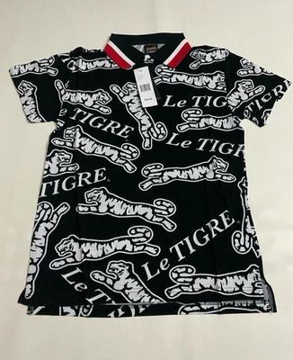 Le Tigre Men's Polo Shirt  Size S New With Tag White/ Black - Imagem 1 de 4
