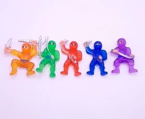Vintage Vending Machine Ninja Fighters Toy Figurines Toys Colorful Lot of 5 - Picture 1 of 3