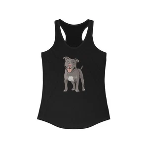 Camiseta sin mangas Pitbull Dog Racerback, camisa sin mangas para mujer Pit Bull Terrier Dogs - Imagen 1 de 9