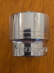 Herramienta de enchufe de 6 puntos Carlyle Tools acabado cromado S12042. 1-5/16" R204 - Imagen 1 de 5
