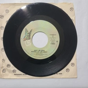 Jerry Lee lewis ~ Rockin' My Life Away/ I Wish I Was Eighteen Again ~ 45 Record - Picture 1 of 4