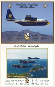 MENGE 2 BLAUE ENGEL 2012 MILITÄR FLUGZEUG BESATZUNG POSTER DRUCK PAPIER 14X11 - Bild 1 von 3