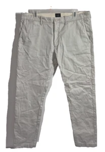 J Crew Hose Herren 37x32 Lt Grau Chino 484 Slim Stretch Denim Tapered Leg - Bild 1 von 9