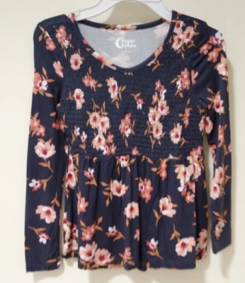 NWT Sugar & Jade Elastic Smocked Front Bodice Top Girl's Size 10 - Image 1 of 3