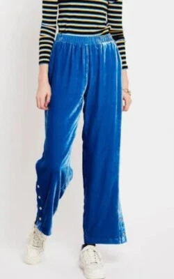 Pantalones anchos de terciopelo azul Scotch & Soda Amsterdam talla mediana Foto 1 de 4