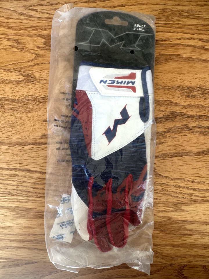 Miken Batting Gloves Mbgl18 RWB S