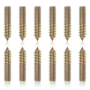 12 PCS Hanger Bolts 5/16-18 x 2 Inch Double Headed Screws for Wood - Picture 1 of 7