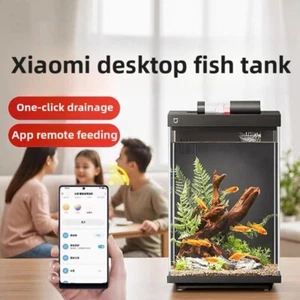 XIAOMI Auto Smart 10L Fish Tank 2s Mi Home APP Wireless Link - Picture 1 of 14