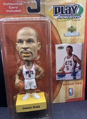 Upper Deck Play Makers Series Two NBA Nets Jason Kidd Bobble Head New Cover