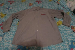 Autozone Van Heusen Employee Work grau Button Down Hemd Herren LG (16,5-17) 34/35 - Bild 1 von 5