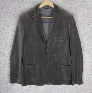 DOLCE GABBANA MEN'S BLAZER GRAY VELVET size 50 M MEDIUM BUTTON CASUAL ITALY LUX - Picture 1 of 9
