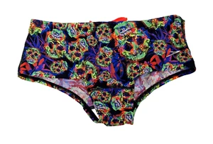 SPEEDO Flipturns Boys Deep Sided Brief Swimming Trunks Neon Size 26" (10) - Picture 1 of 2