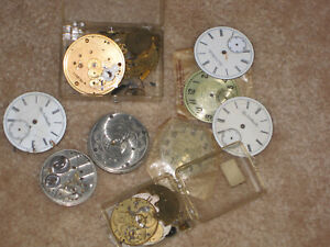 for parts or repair Vintage Elgin Pocket Watch Lot