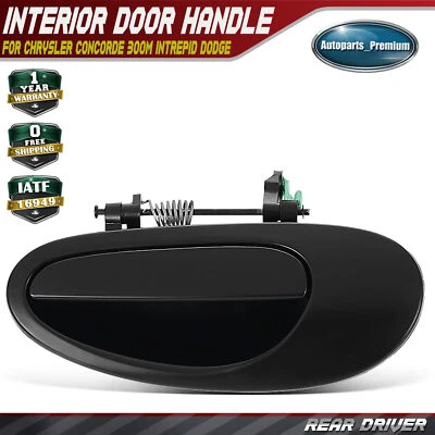 Rear Driver Black Exterior Handle for Dodge Intrepid Chrysler Concorde LHS 300M - Image 1 of 4