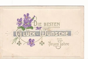 Die besten Glückwünsche zum neuen Jahre AK Glückwunschkarte Kleinformat - Foto 1 di 1