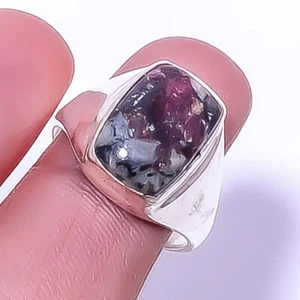 Eudialyte - Russia Gemstone 925 Sterling Silver Handmade Ring 9.5 T75 A328 - Picture 1 of 1