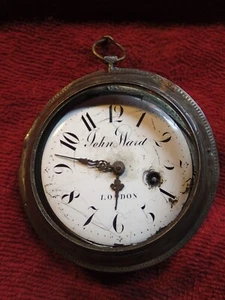 ANTIQUE 1700-s POCKET WATCH JOHN WARD LONDON - SELLING AS IS ................ - Picture 1 of 12