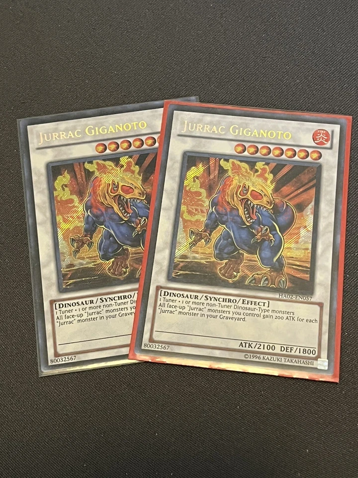 Yu-Gi-Oh! 2x Jurrac Giganoto HA02-EN057 Secret Rare NM - Image 1 of 1