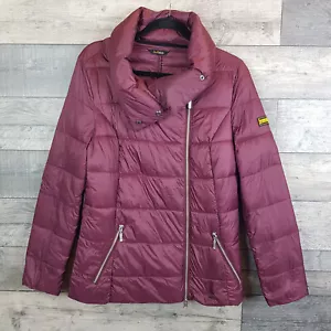 Abrigo Chaqueta Barbour Mujer Rockingham Puffer Reino Unido 12 Borgoña Fibra Plumón Invierno - Imagen 1 de 12