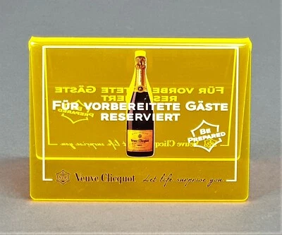 Veuve Clicquot Champagner Yellow Label Reserviert Tischaufsteller Orange (848)