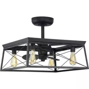 Progress Ceiling Fans W/ Lights 17"Hx22"Wx22"D Dimmable Led Reversible Blades - Picture 1 of 5