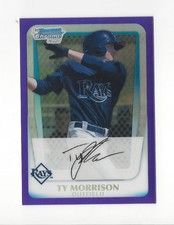 2011 Bowman Chrome Baseball Prospects Purple Refractor Singles - You Choose