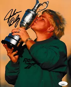 JOHN DALY PGA STAR KÜSST DEN WEINROTEN KRUG SIGNIERT BRITISH OPEN 8 X 10 FOTO JSA - Bild 1 von 2