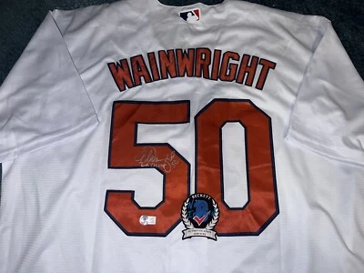 Adam Wainwright Signed St Louis Cardinals Jersey All Star 2x WS Champ Beckett #2 - Image 1 of 4