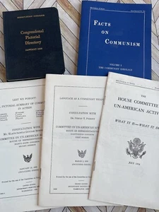 Lote de actividades antiamericanas del Comité del Congreso Cámara de Representantes 1959 1960 - Imagen 1 de 12