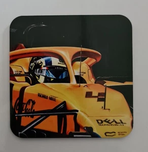 F1 Lando Norris, montaña rusa bebida de café, arte - Imagen 1 de 1