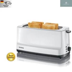 Toaster 4 Scheiben mit Automatischer Abschaltung und Brötchenaufsatz - 1.400 W - Bild 1 von 1