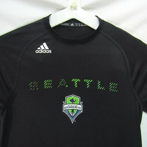 Seattle Sounders FC Shirt Adidas Climalite Soccer MLS Long Sleeve Medium - Picture 1 of 10