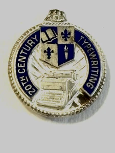 20th Century Typewriting Lapel Pin - Picture 1 of 1