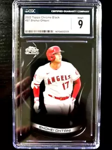 2022 TOPPS CHROME BLACK SHOHEI OHTANI CGC GRADO 9 - Foto 1 di 2