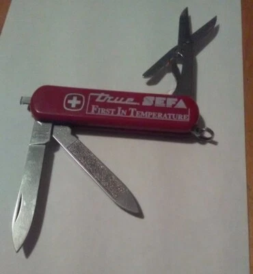 VTG Wenger Delemont Stainless Swiss Army Pocket knife Adv MO True Food SEFA  - Image 1 of 4