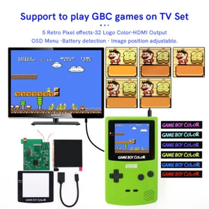 GBC GameBoy Color Q5 HDMI IPS Retroiluminación Pantalla LCD Retro Pixel TV Salida Mod - Imagen 1 de 9