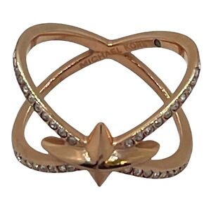 Michael Kors Gold Tone Starburst Ring for Women - Size 7 ? EUC