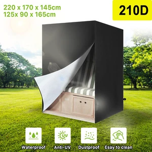 2 Sitze Schutzhülle Schutzhaube Abdeckplane Abdeckhaube für Hollywoodschaukel DE - Bild 1 von 12